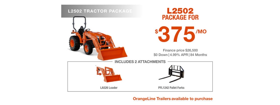 Special Offer on Kubota L2502