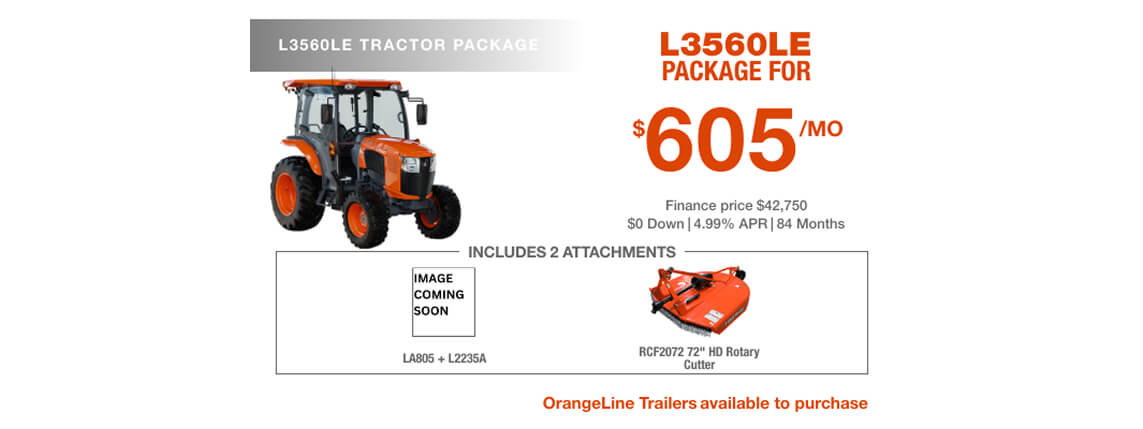 Special Offer on Kubota L3560LE